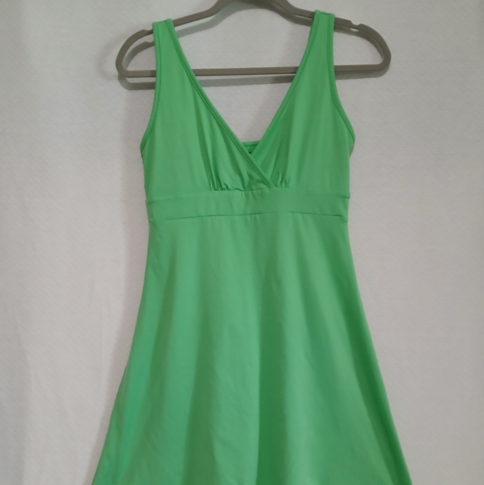 Vibrant Green Patagonia Halter Dress